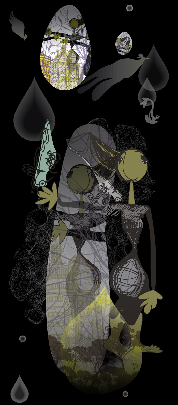 Women in the city, illustrated by Montse Noguera